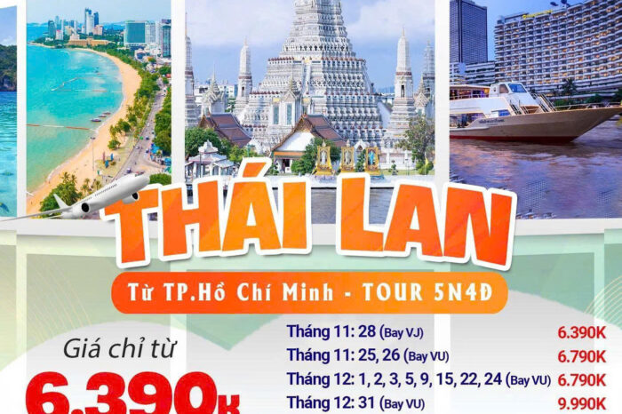 Tour Thái Lan 2026 từ Tp. Hồ Chí Minh 5N4Đ